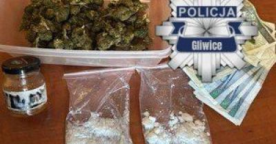 Mężczyzna z Gliwic zatrzymany z ponad 200 porcjami narkotyków