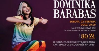 Koncert Dominiki Barabas z córką Jagną w ramach 31. Oranżerii 2026