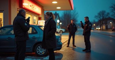 Pijana kierująca ujęta dzięki pracownicy stacji w Chęcinach