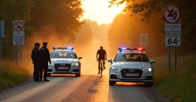 154 km/h na drodze i dwóch pijanych rowerzystów