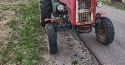 Nie te tablice nie ten ciągnik 59-latek odpowie za przestępstwo