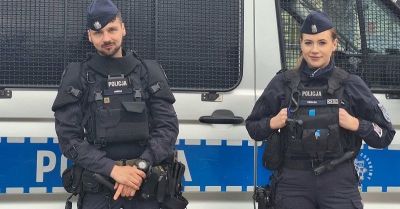 Lębork: policjanci uratowali mężczyznę. Śpiący przy gazie