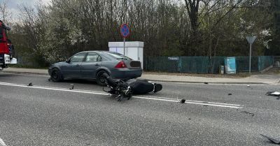 Drwalew: motorowerzysta zmarł po zderzeniu z autem
