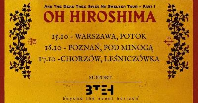 Oh Hiroshima na trzech wyjątkowych koncertach w Polsce!