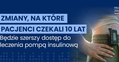 Będzie szerszy dostęp do leczenia pompą insulinową. Zmiany, na które pacjenci czekali 10 lat